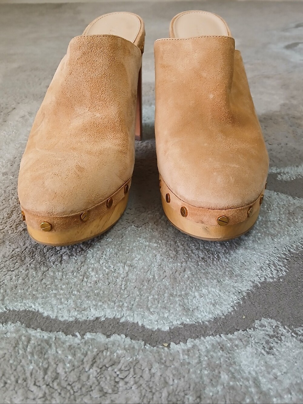 Veronica Beard Grita Suede Clogs - Picture 6 of 12